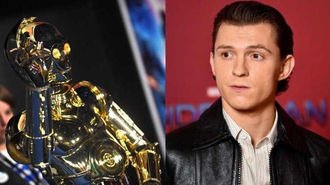 Tom Holland remembers being unable to stop laughing at a droid stand-in during Star Wars audition