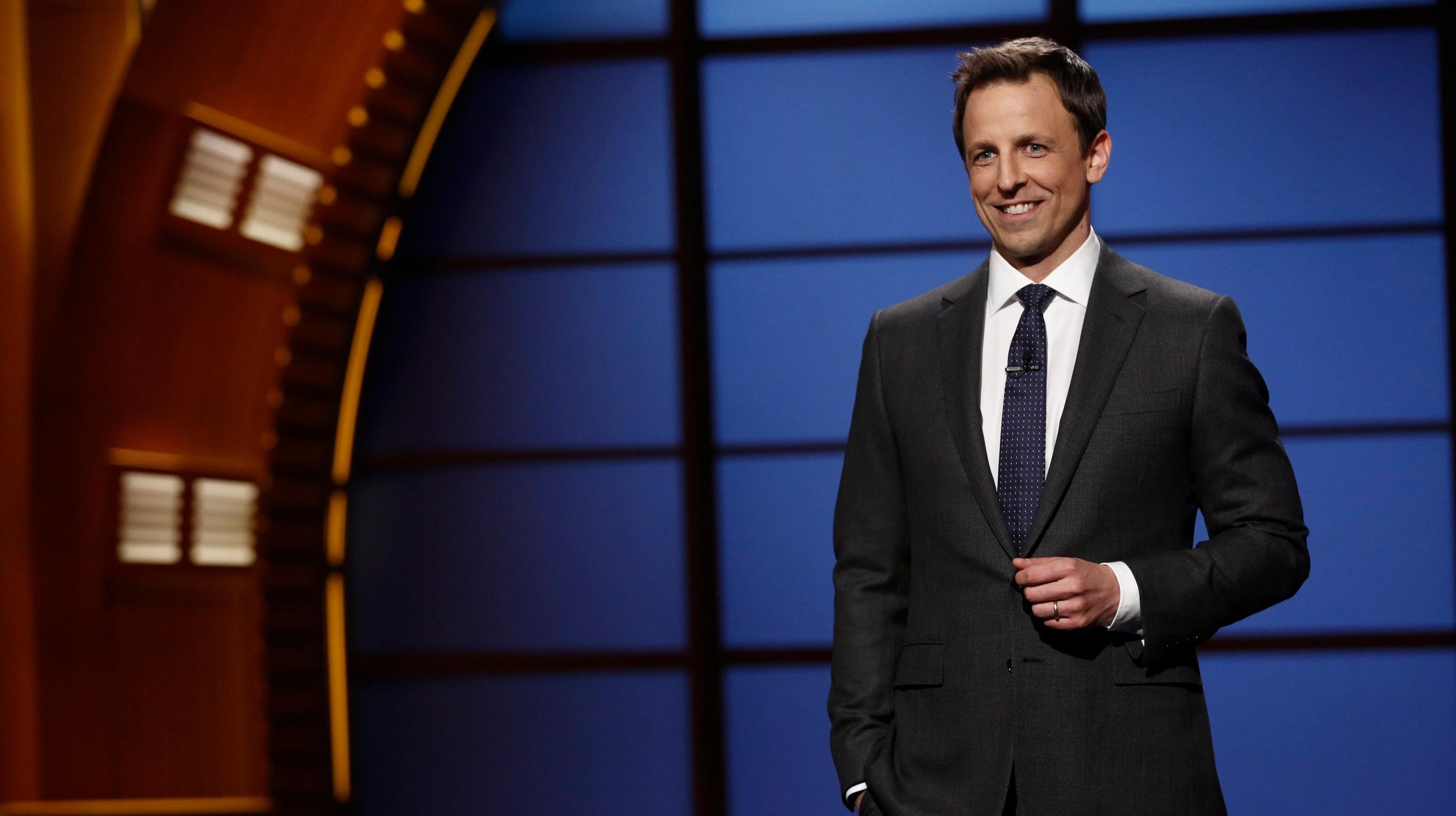 NBC cancels Late Night episodes for the week after Seth Meyers tests positive for COVID