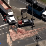 Traffic in Australia is just offal after semi-truck sloshes animal guts across highway