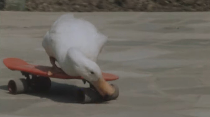 Take a moment to remember Herbie, Britain's favorite skateboarding, Corn Flakes-eating duck