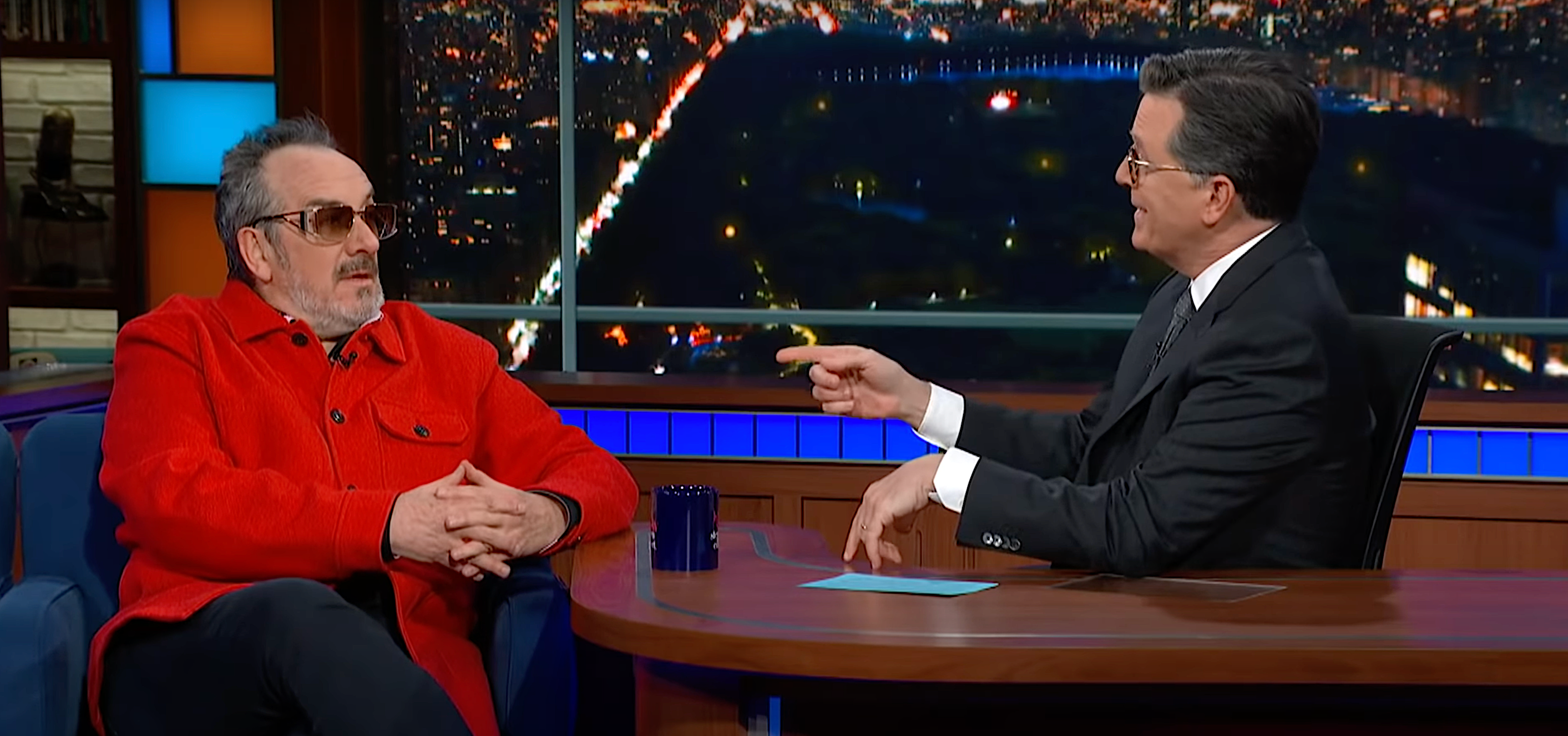 Stephen Colbert and Elvis Costello make us misty with stories of their late moms