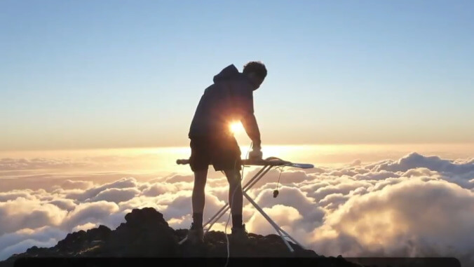 Meet one of the very neat athletes heating up the world of extreme ironing