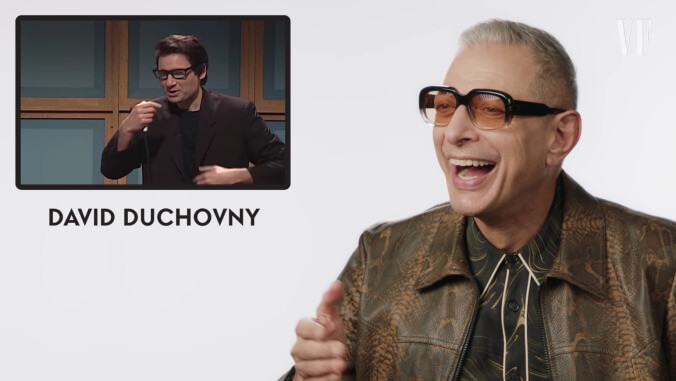 Jeff Goldblum reviewing Jeff Goldblum impressions brings us perilously close to cosmic collapse