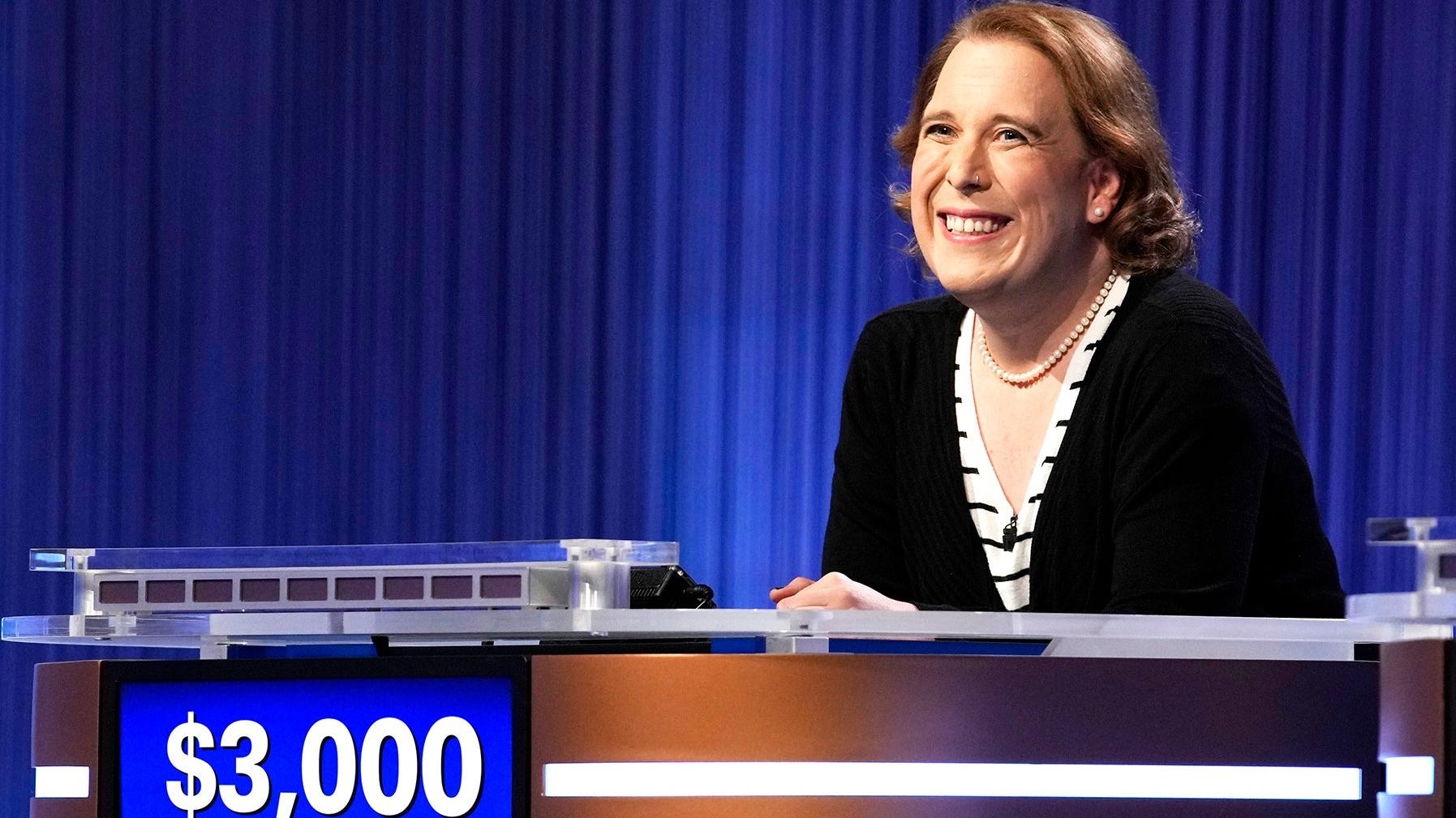 Amy Schneider becomes Jeopardy! contestant with second most consecutive wins, behind Ken Jennings