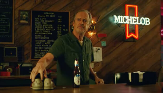 Steve Buscemi and Peyton Manning are ready for a bowling alley showdown in Michelob's Super Bowl ad teaser