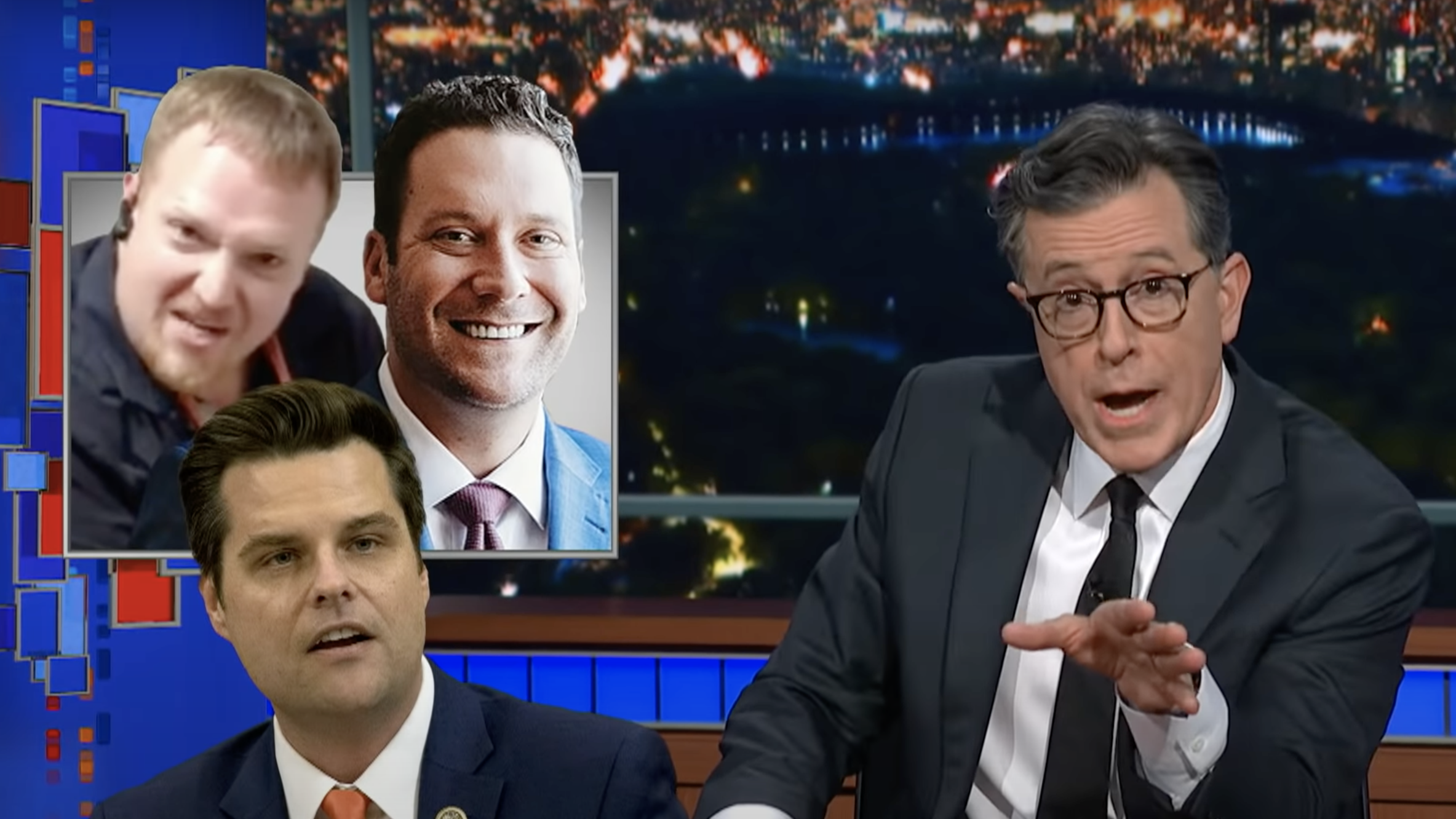 Stephen Colbert breaks out the sound board as Matt Gaetz’s shock jock sex trafficking witness flips