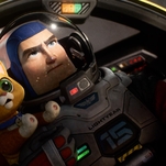 Chris Evans' Buzz and his robot cat go on a space mission in the Lightyear trailer