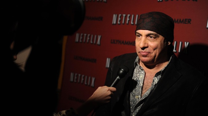 Netflix boss Ted Sarandos celebrates the streaming service’s “first” original series, Lilyhammer