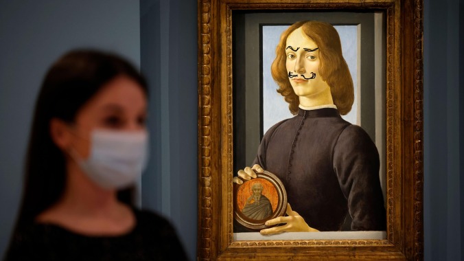 Security guard doodles eyes onto $1 million painting on his first day