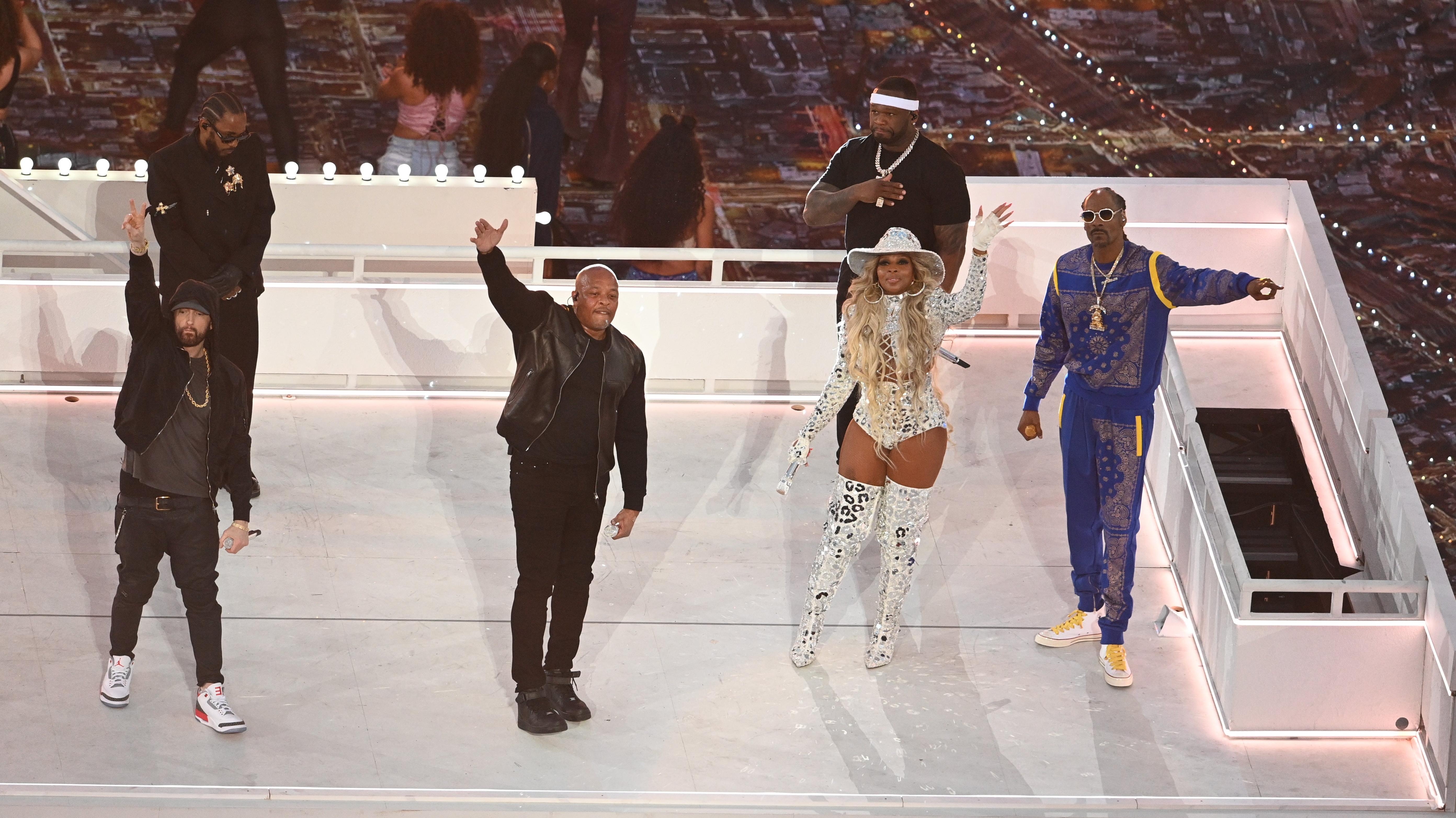 Dr. Dre, Snoop Dogg, and company deliver on “best ever” Super Bowl Halftime show