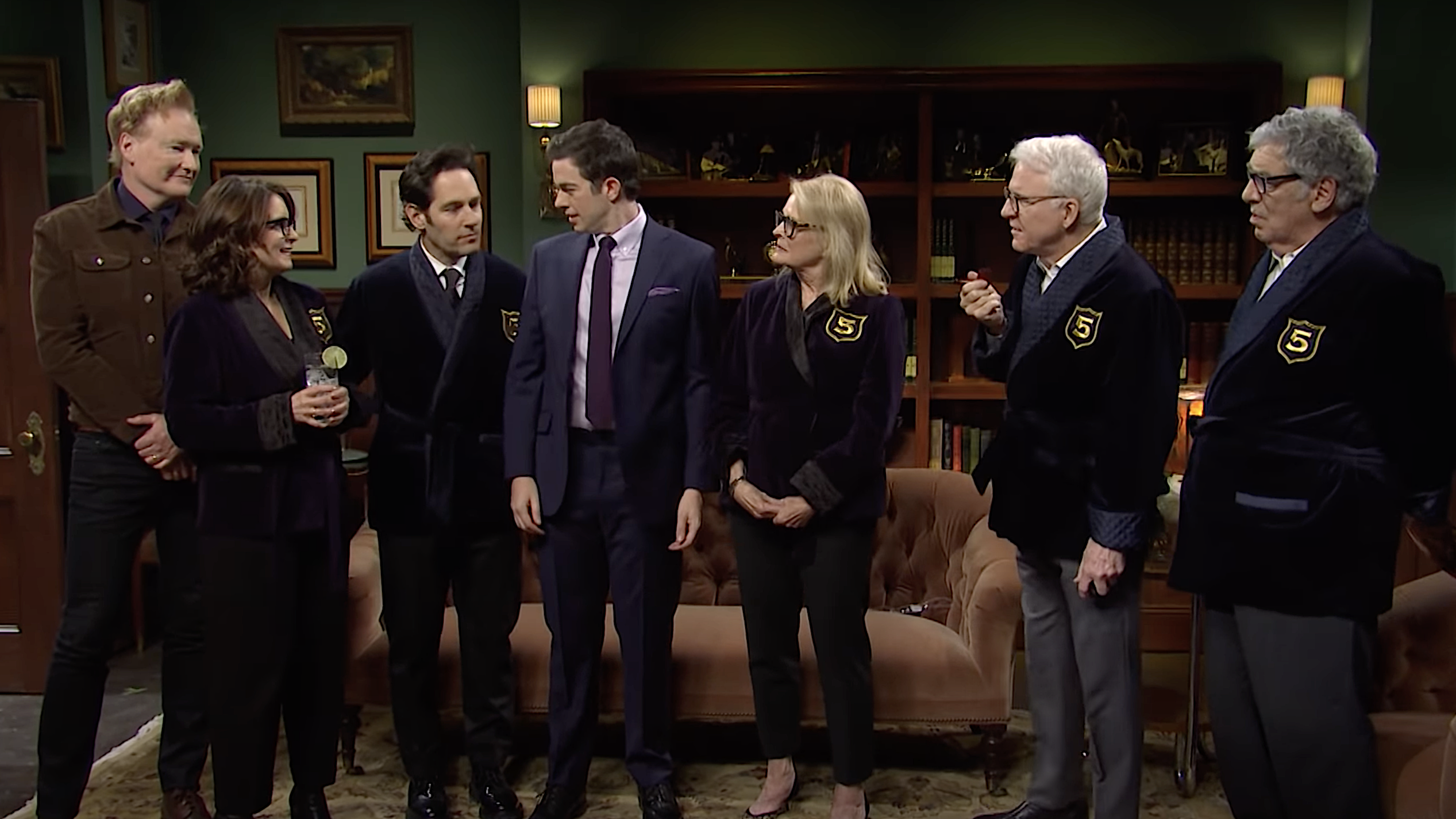 Hosting his fifth SNL, John Mulaney joins a very crowded Five Timers Club