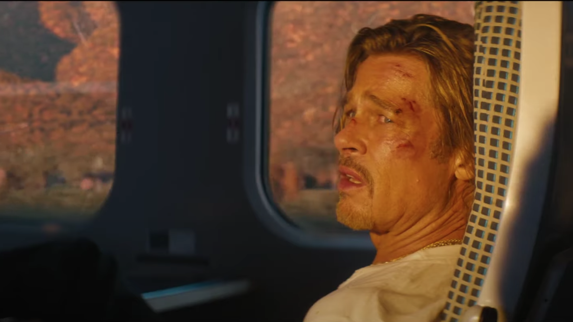 Brad Pitt punches his ticket on the assassin express in Bullet Train trailer