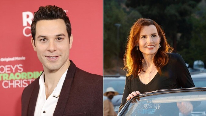 Skylar Astin to play cool failed detective opposite mean lawyer mom Geena Davis in CBS drama pilot