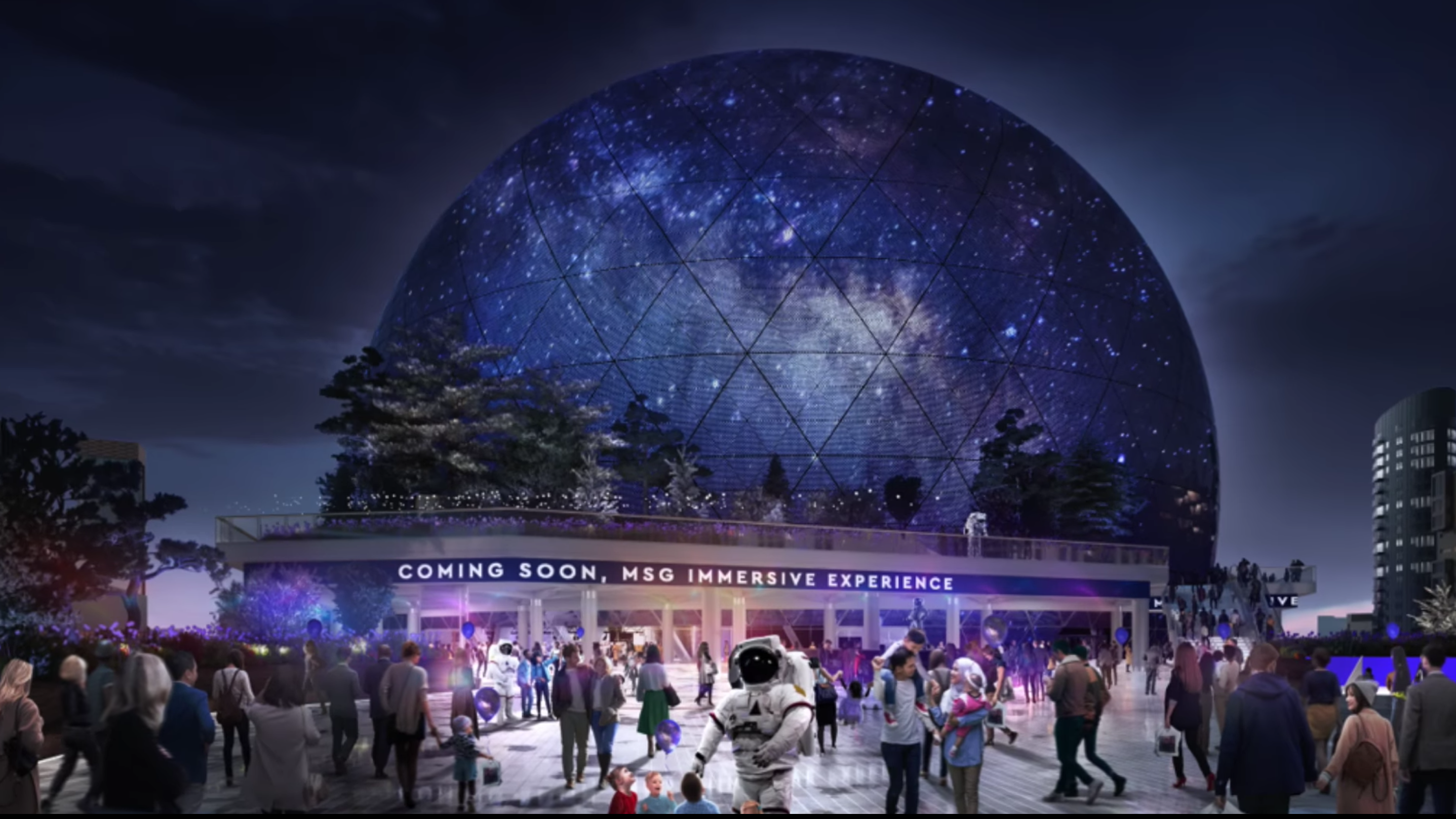Gaze upon London’s gigantic, terrifying space orb stadium