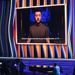 Grammys get very somber very fast with message from Ukrainian president Volodymyr Zelenskyy