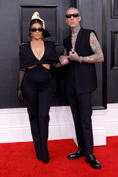 Travis Barker and Kourtney Kardashian 