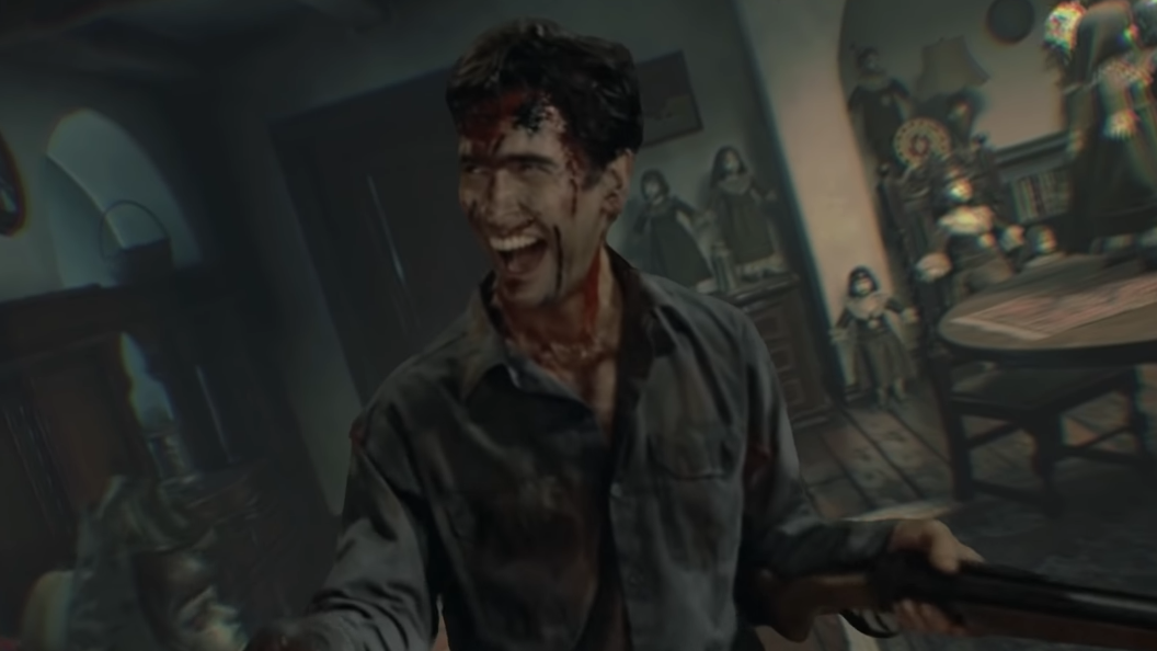 Ash Williams brings his boomstick to Resident Evil Village for a pretty groovy video edit
