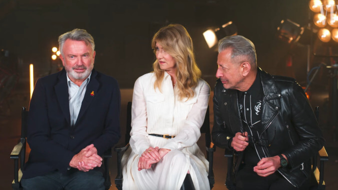 Sam Neill explains what was going on with his Jurassic Park accent in cast reunion interview