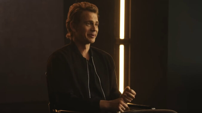 Hayden Christensen, Star Wars kid, celebrated his Vader casting by playing pretend lightsabers