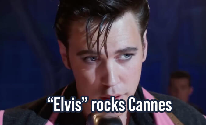 Elvis rocks at Cannes