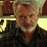 Poor Sam Neill just found out that the first dinosaur Alan Grant ever saw in Jurassic Park is dead