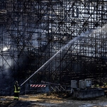 A fire at Italy's Cinecittà Studios destroyed part of a Renaissance Florence set