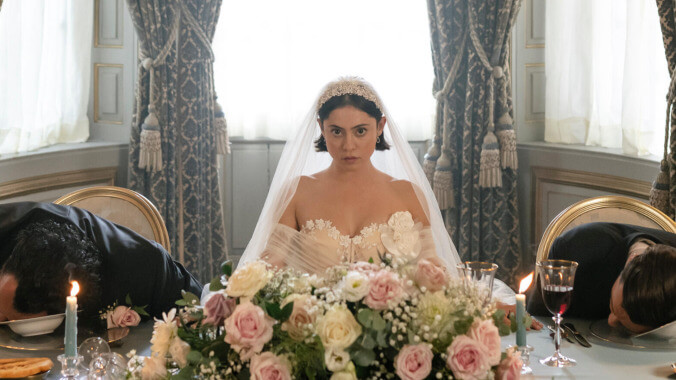 Rosa Salazar leads the messy yet breezy rom-com thriller Wedding Season