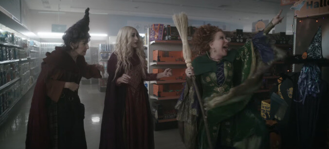 Your favorite Disney witches run amok (amok, amok) in the new Hocus Pocus trailer