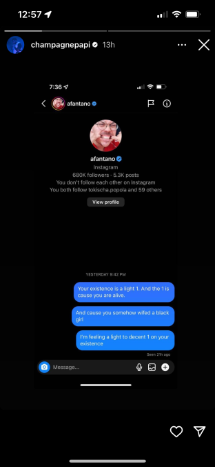 Drake shares his own DMs in incredibly stupid feud with music critic Anthony Fantano