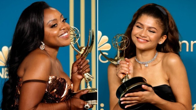 Newly-minted Emmy winners Zendaya and Quinta Brunson fantasize about future collaboration