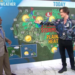 Matt Smith takes a break from playing jerks on TV to help Al Roker with the weather forecast