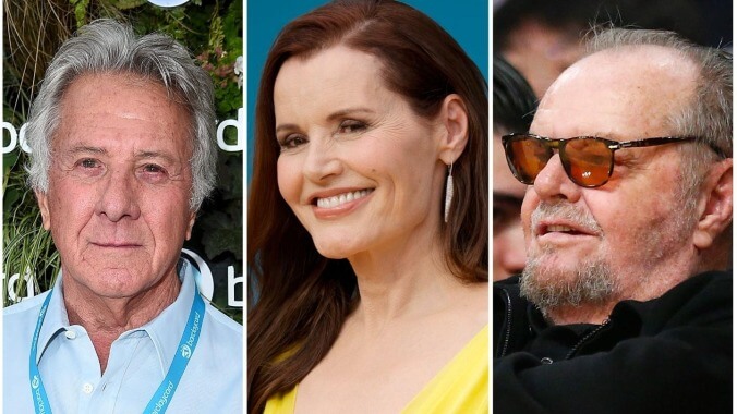 Geena Davis credits Dustin Hoffman for helping her fend off Jack Nicholson