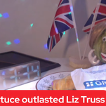 The freshly resigned Liz Truss' run as prime minister wasn't able to outlast a head of lettuce