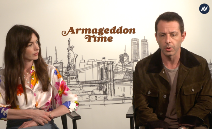 Anne Hathaway and Jeremy Strong on their real-life inspirations for Armageddon Time