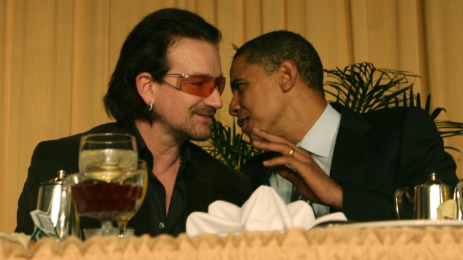 That time Bono passed out in Lincoln's Bedroom thanks to Barack Obama's drinks