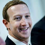 Mark Zuckerberg gives a 