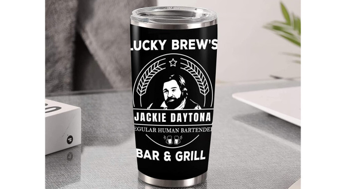 What We Do In The Shadows’ Jackie Daytona tumbler 