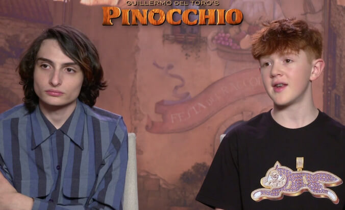 Why Gregory Mann was thrilled to work with Finn Wolfhard in Pinocchio