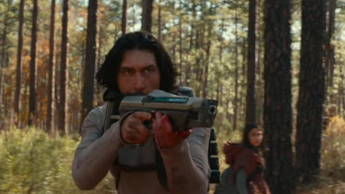 65 trailer: Adam Driver shoots a dinosaur with a space gun