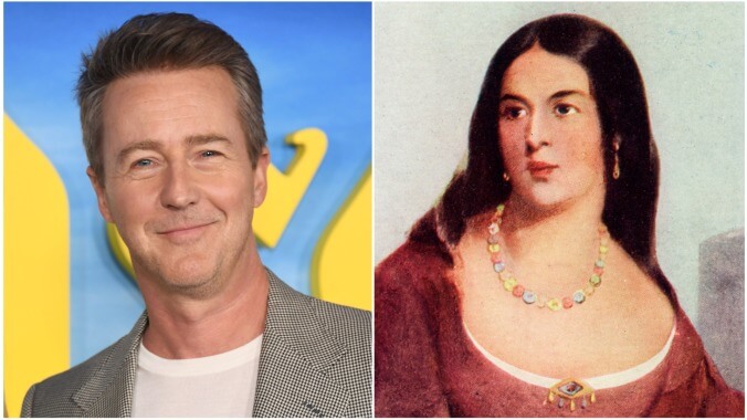 Edward Norton discovers he and Pocahontas share family ties