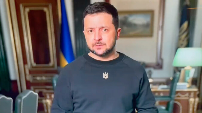 Most surprising: Ukrainian President Volodymyr Zelenskyy appears remotely