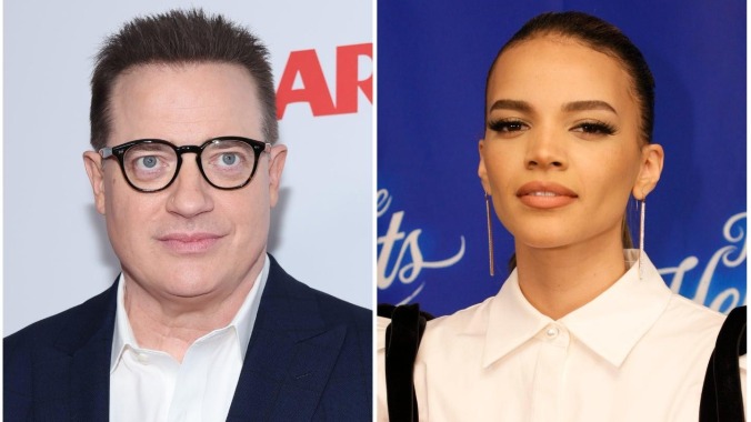 Leslie Grace continues to put on a brave face about her scrapped Brendan Fraser fight