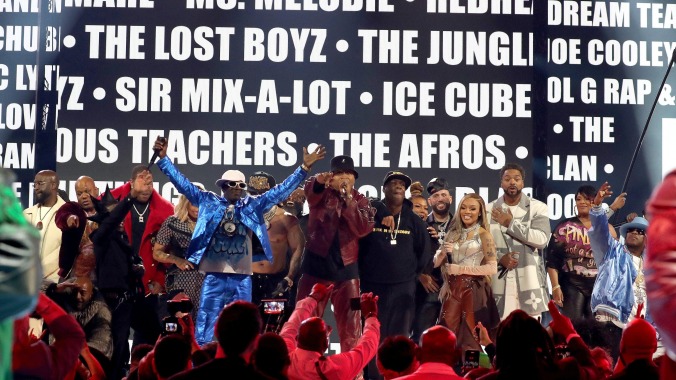 Here’s every artist who performed at the Grammys’ 50th anniversary hip-hop tribute