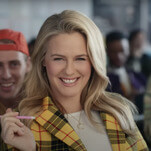 As if Alicia Silverstone would be caught in anything less than her iconic Clueless plaid for new Super Bowl commercial