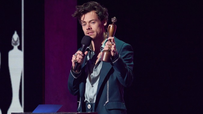 Harry Styles course corrects with BRIT Awards speech acknowledging his 