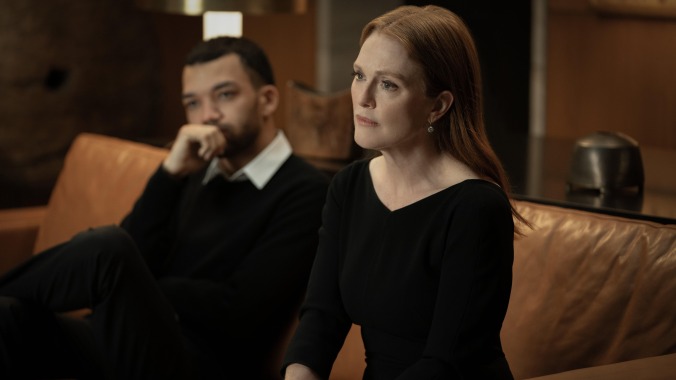 Sharper review: The con is on for Julianne Moore and Sebastian Stan