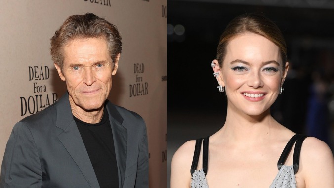Willem Dafoe asked Emma Stone to slap him 20 times for an off-camera scene