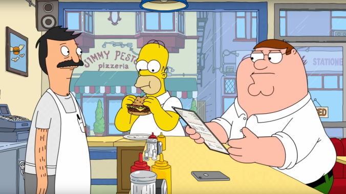 Fox to dominate animation with Simpsons, Family Guy, Bob’s Burgers crossover