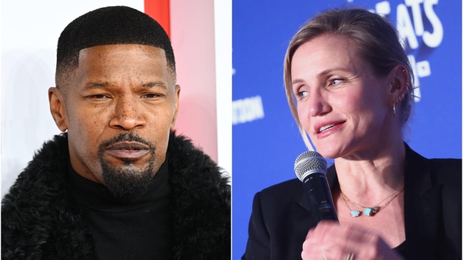 Production on Cameron Diaz and Jamie Foxx’s upcoming Netflix movie sure sounds messy