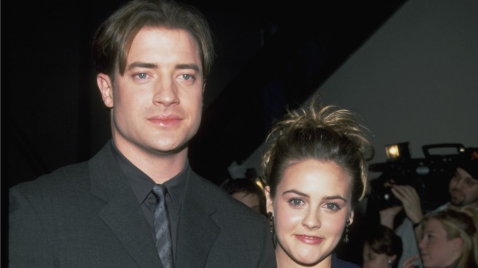 Alicia Silverstone verbally signs on to any and all Brendan Fraser projects